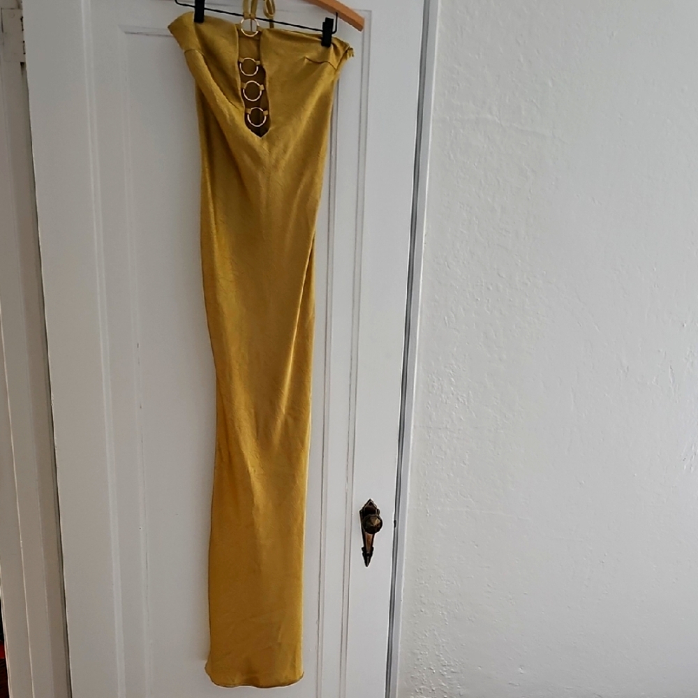 Missguided Gold Dress